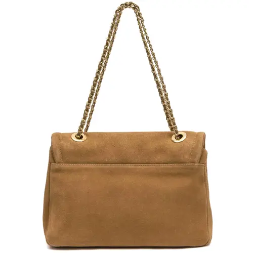 BOLSA MÉDIA FLAP PETRA ISLA BEGE