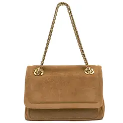 BOLSA MÉDIA FLAP PETRA ISLA BEGE