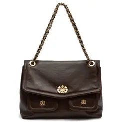BOLSA GRANDE FLAP DAHLIA GREENE ISLA MARROM