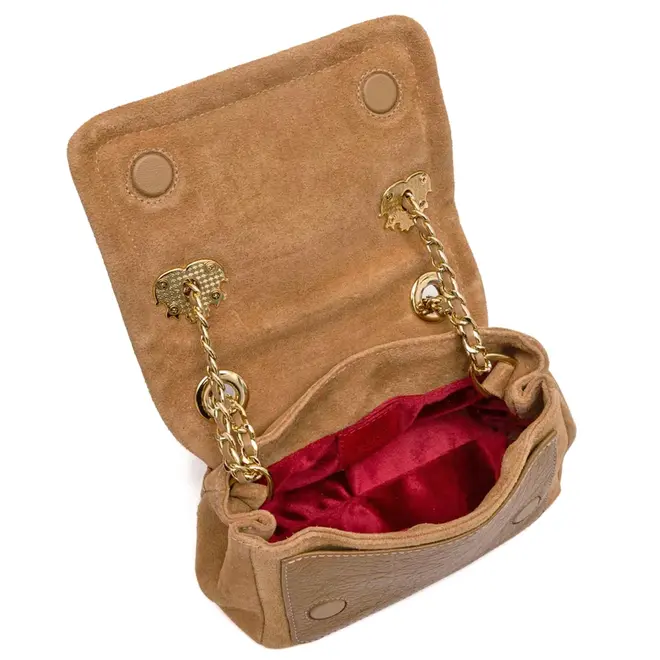 BOLSA PEQUENA FLAP PETRA ISLA BEGE
