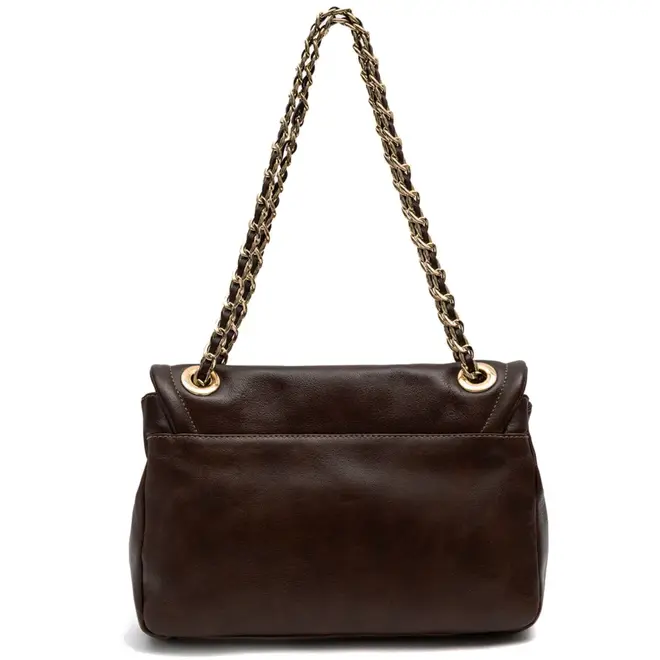 BOLSA MÉDIA FLAP DAHLIA CROSBY ISLA MARROM