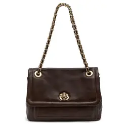 BOLSA MÉDIA FLAP DAHLIA CROSBY ISLA MARROM