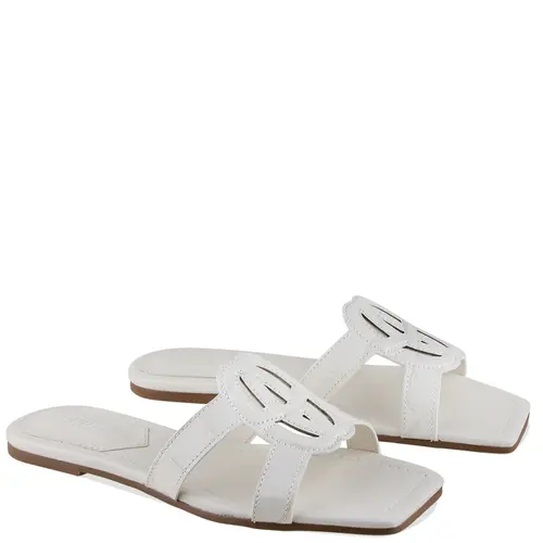 SANDÁLIA RASTEIRA CROCO SCHUTZ BRANCO