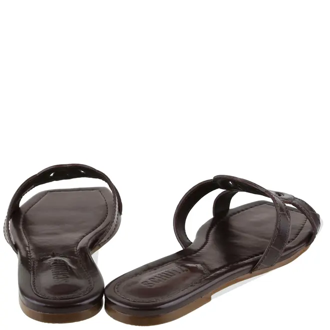 SANDÁLIA RASTEIRA CROCO SCHUTZ MARROM