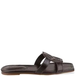 SANDÁLIA RASTEIRA CROCO SCHUTZ MARROM