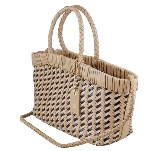 BOLSA PEQUENA TOTE MIA SCHUTZ BEGE