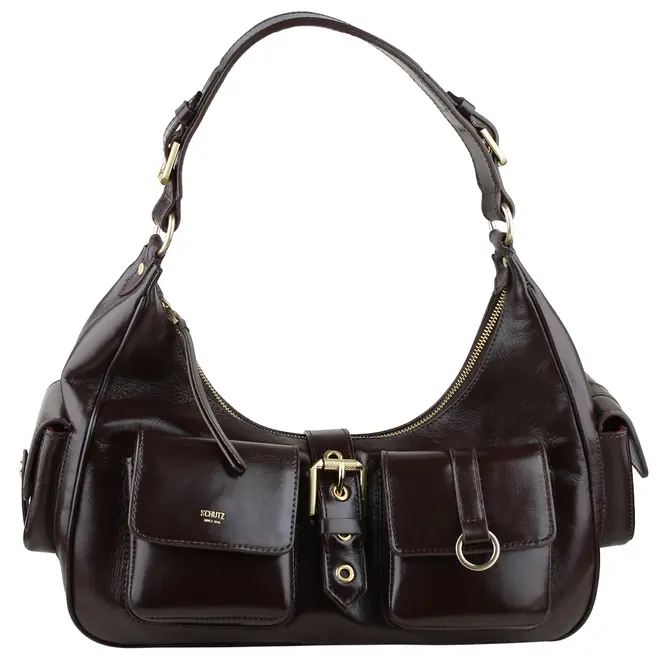 BOLSA GRANDE HOBO SCHUTZ MARROM