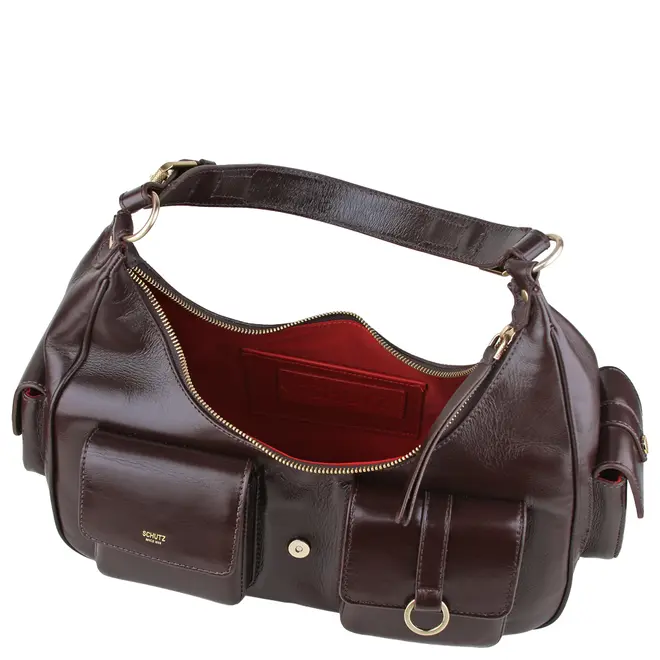 BOLSA GRANDE HOBO SCHUTZ MARROM