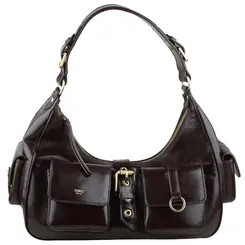 BOLSA GRANDE HOBO SCHUTZ MARROM