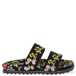 PAPETE BORDADO FLORAL LUIZA BARCELOS PRETO