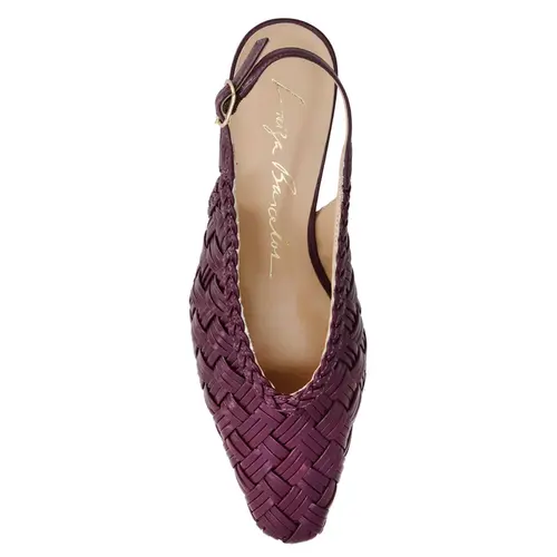 SCARPIN SALTO BAIXO SLINGBACK LUIZA BARCELOS VINHO