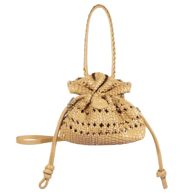BOLSA MÉDIA BUCKET TOULERIE SCHUTZ BEGE
