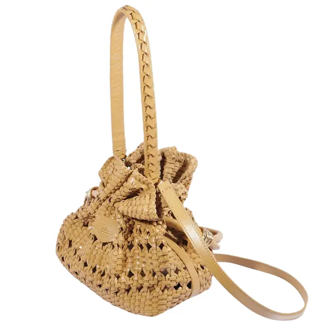 BOLSA MÉDIA BUCKET TOULERIE SCHUTZ BEGE