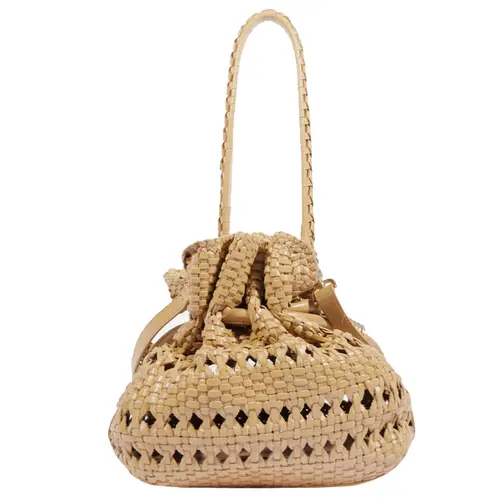 BOLSA MÉDIA BUCKET TOULERIE SCHUTZ BEGE