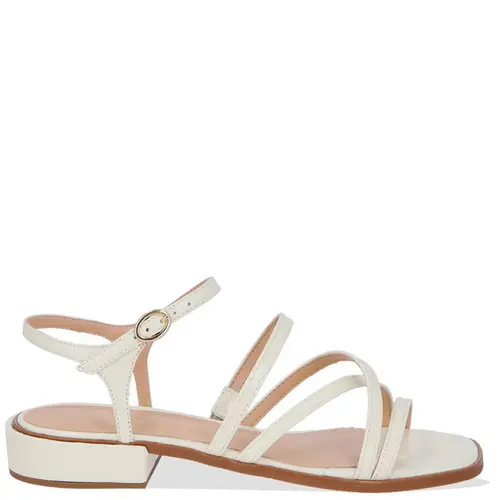 SANDÁLIA SALTO BAIXO LUIZA BARCELOS BRANCO