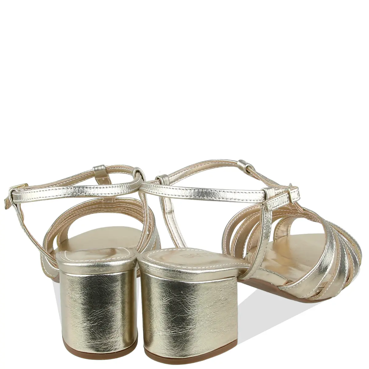 SANDÁLIA SALTO MÉDIO BENTANA DOURADO