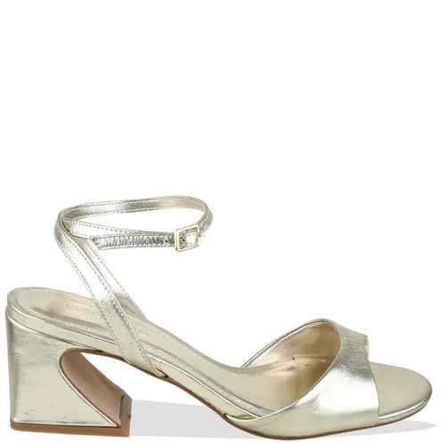 SANDÁLIA SALTO MÉDIO BENTANA DOURADO