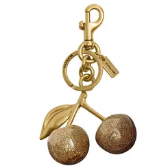 CHAVEIRO COACH NEW YORK CHERRY DOURADO
