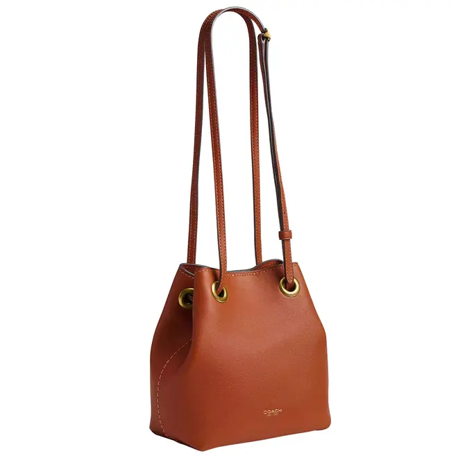 BOLSA COACH NEW YORK JADE DRAWSTRING CARAMELO