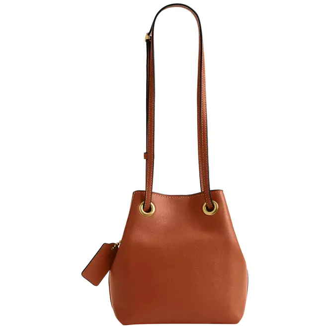 BOLSA COACH NEW YORK JADE DRAWSTRING CARAMELO