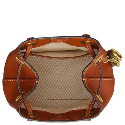 BOLSA COACH NEW YORK JADE DRAWSTRING CARAMELO