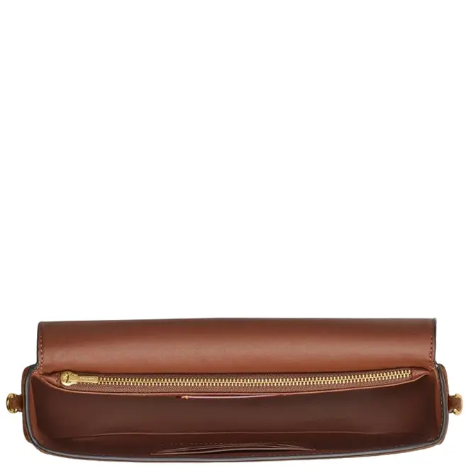 BOLSA COACH NEW YORK BROOK FLAP CHAIN MARROM