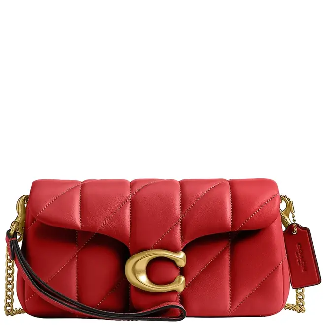 BOLSA COACH NEW YORK TABBY CHAIN 19 VERMELHO