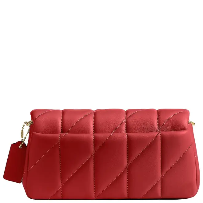 BOLSA COACH NEW YORK TABBY CHAIN 19 VERMELHO