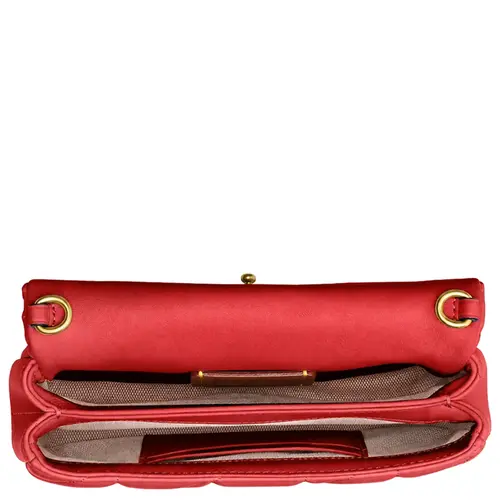 BOLSA COACH NEW YORK TABBY CHAIN 19 VERMELHO