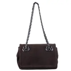 BOLSA PEQUENA FLAP PETRA ISLA MARROM