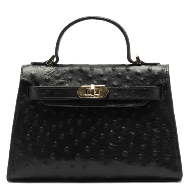 BOLSA PEQUENA NINA SATCHEL DOTS AREZZO PRETO