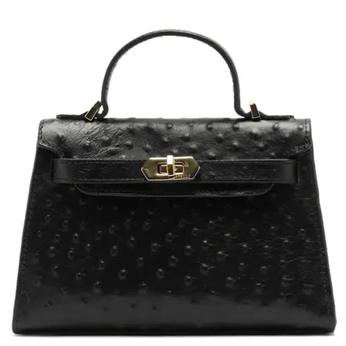 BOLSA PEQUENA NINA SATCHEL DOTS AREZZO PRETO