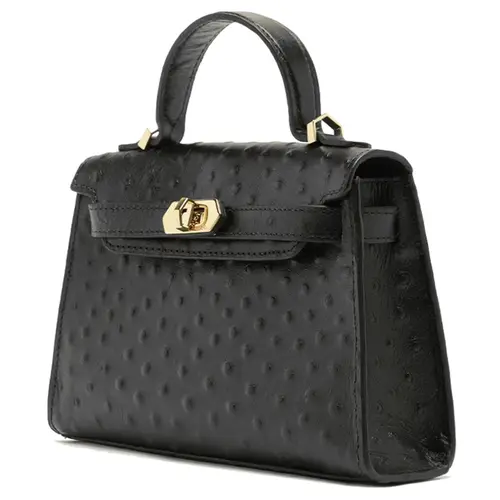 BOLSA PEQUENA NINA SATCHEL DOTS AREZZO PRETO