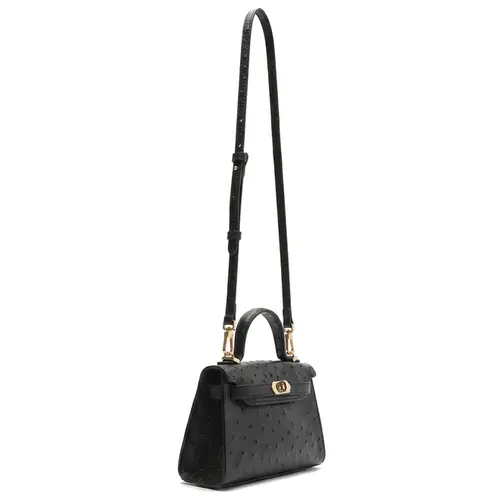 BOLSA PEQUENA NINA SATCHEL DOTS AREZZO PRETO