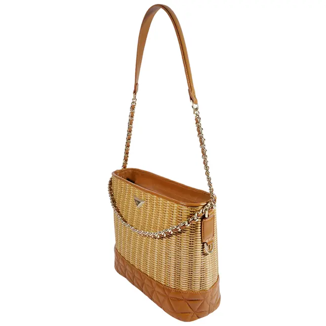 BOLSA MÉDIA HOBO 944 SCHUTZ CARAMELO