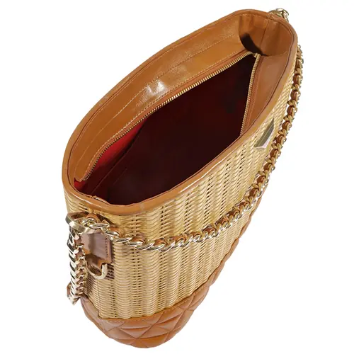 BOLSA MÉDIA HOBO 944 SCHUTZ CARAMELO