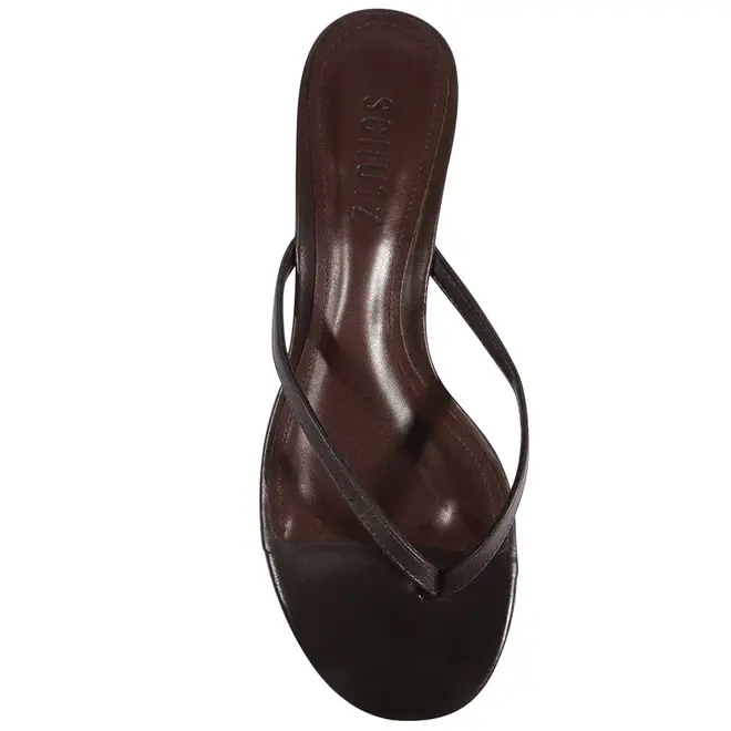 SANDÁLIA SALTO BAIXO ROSLYN WEDGE SCHUTZ MARROM