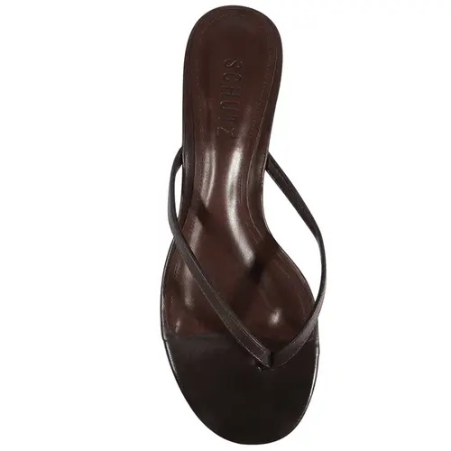 SANDÁLIA SALTO BAIXO ROSLYN WEDGE SCHUTZ MARROM
