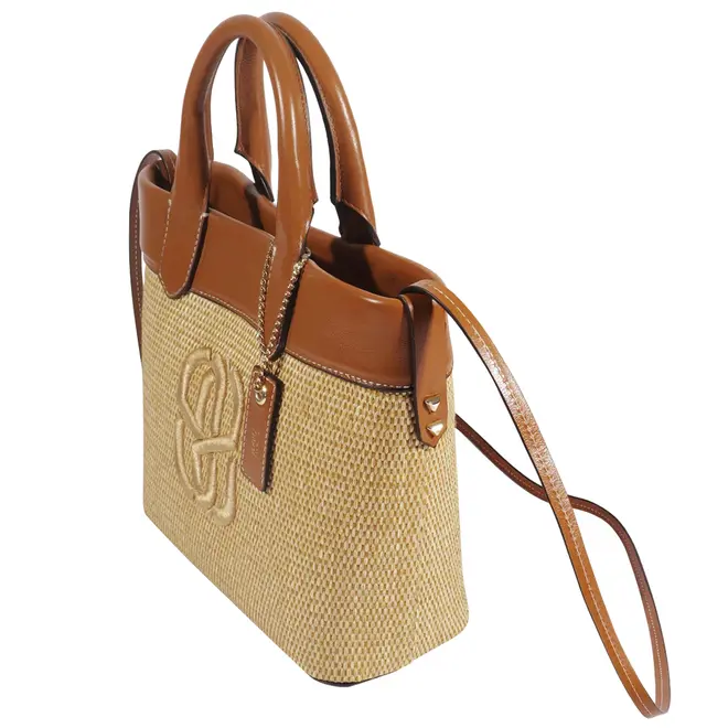 BOLSA PEQUENA TOTE MILOS SCHUTZ CARAMELO