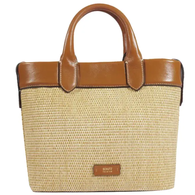 BOLSA PEQUENA TOTE MILOS SCHUTZ CARAMELO