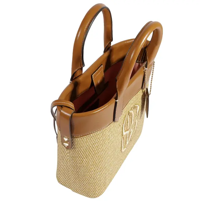 BOLSA PEQUENA TOTE MILOS SCHUTZ CARAMELO