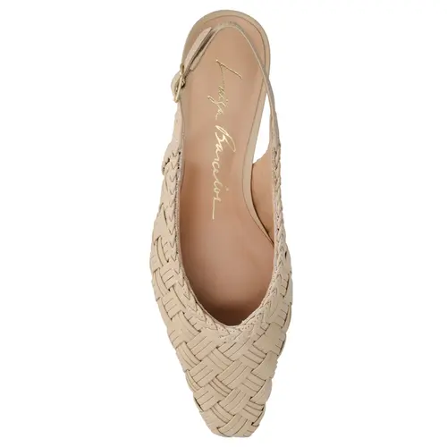 SCARPIN SALTO BAIXO SLINGBACK LUIZA BARCELOS BEGE