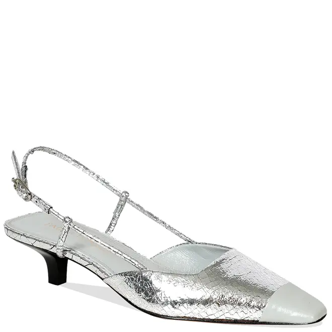 SCARPIN SALTO BAIXO DUO PAULA TORRES PRATA