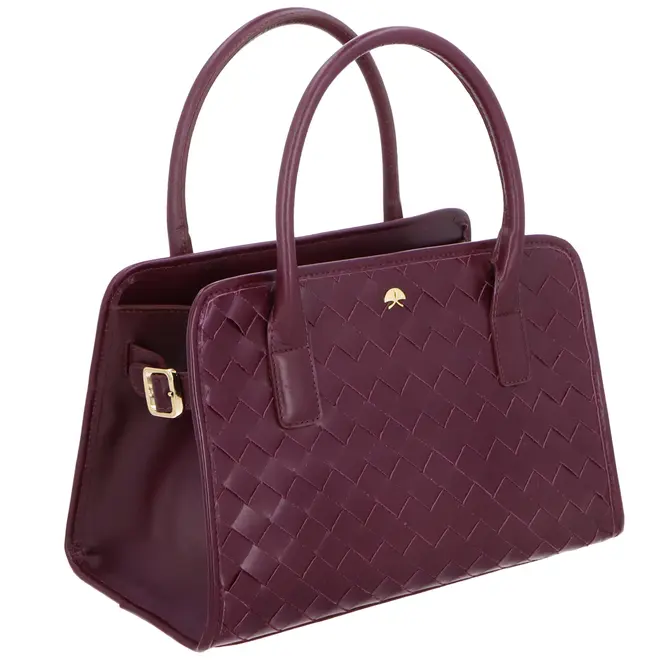 BOLSA MÉDIA TRESSÊ LUIZA BARCELOS VINHO