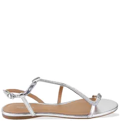 SANDÁLIA RASTEIRA SNAKE STRASS AREZZO PRATA