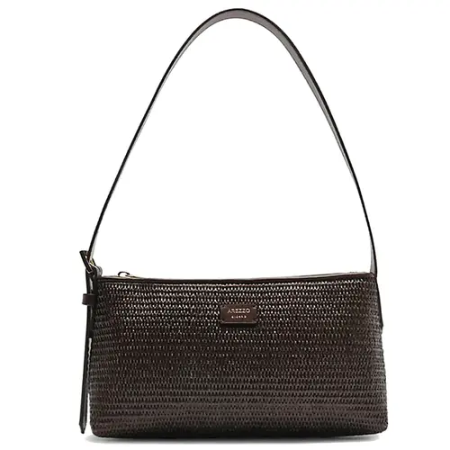 BOLSA PEQUENA TRAMA AREZZO MARROM
