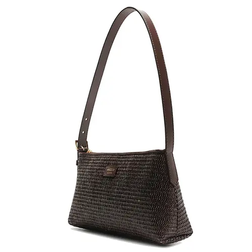 BOLSA PEQUENA TRAMA AREZZO MARROM