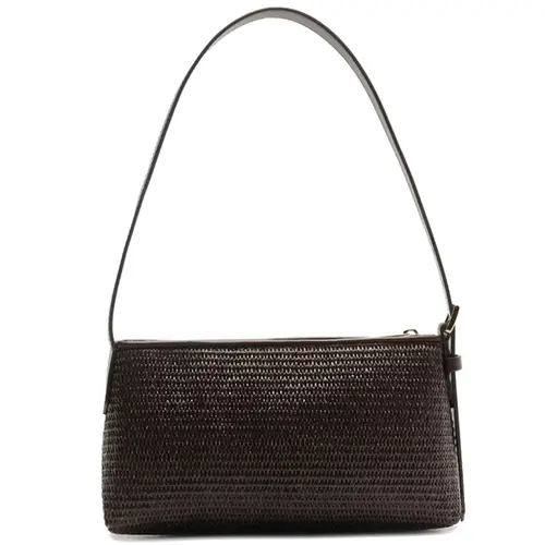 BOLSA PEQUENA TRAMA AREZZO MARROM