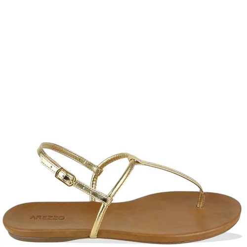 SANDÁLIA RASTEIRA AREZZO DOURADO