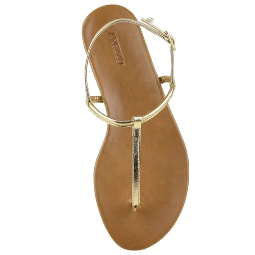 SANDÁLIA RASTEIRA AREZZO DOURADO